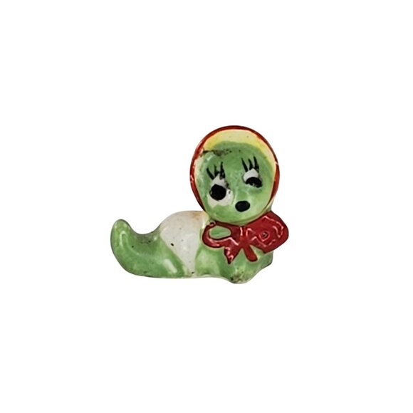 Josef Originals Caterpillar Worm Baby Miniature Figurine Tiny Collectible - Picture 1 of 8